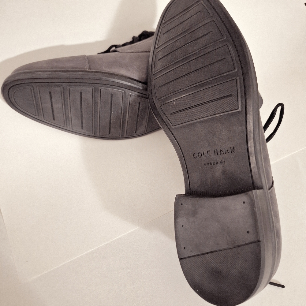Cole Haan Watson Casual Cap Charcoal Lace-Up Oxfords - Picture 3 of 7